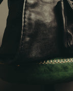 "Chloé" 00's Grained leather satchel bag