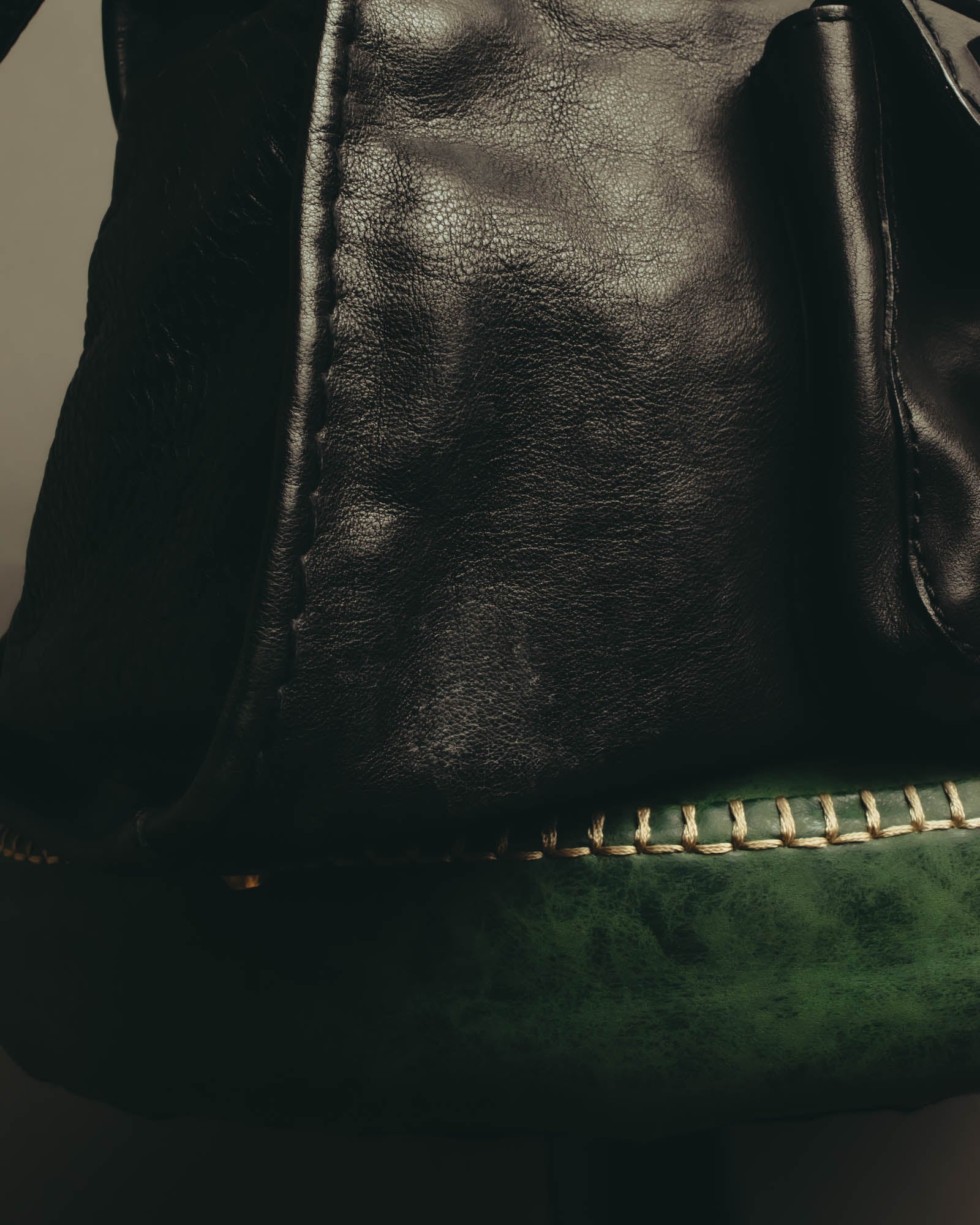 "Chloé" 00's Grained leather satchel bag
