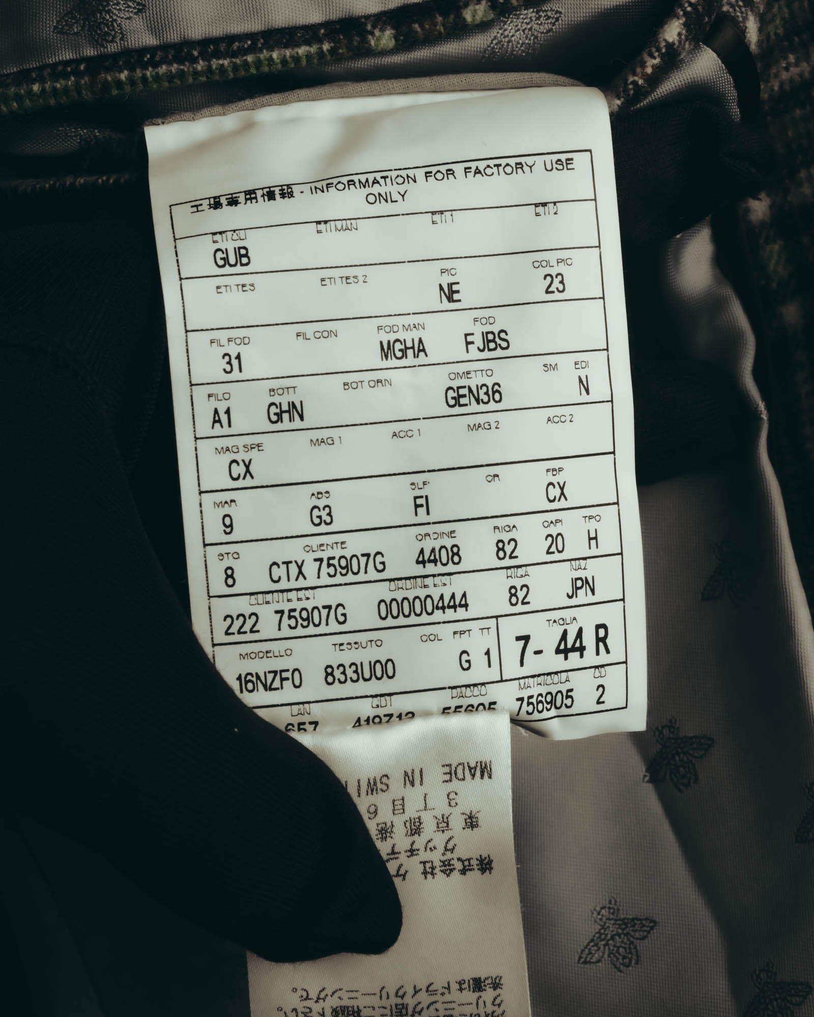 "GUCCI" 2010's Checked wool blazer