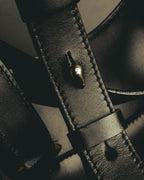 "CELINE" Late 80's-90's Teardrop leather backpack