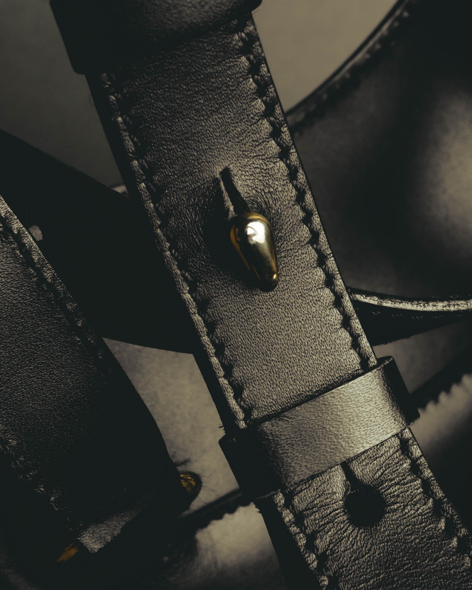 "CELINE" Late 80's-90's Teardrop leather backpack