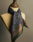 “Christian Dior” 90’s Botanical tapestry cotton scarf