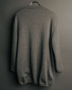 “Salvatore Ferragamo” 90’s-00’s Reversible silk panel wool cardigan