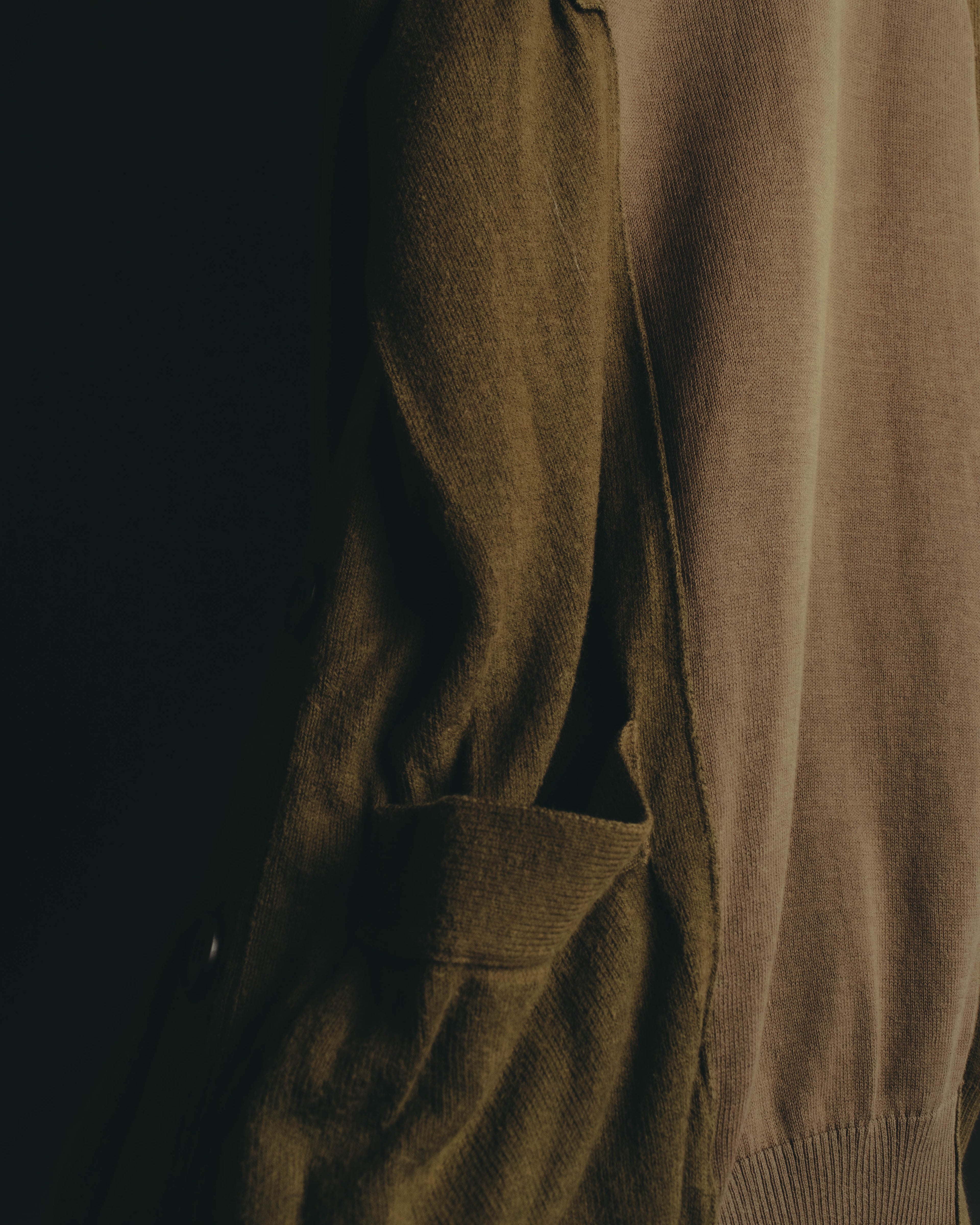 "Maison Margiela" 2017SS Paneled side button knit pullover