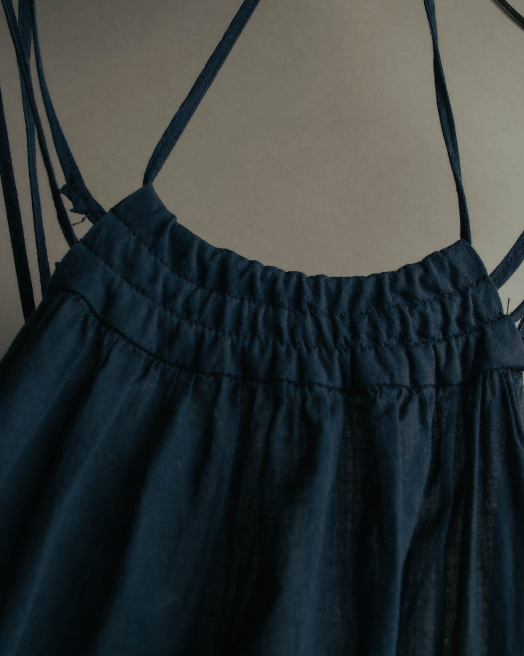 "Veronique Branquinho" 90's-00's Lightweight cotton strappy maxi dress