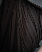 -SPECIAL- “CHANEL”90’s asymmetrical draped long skirt