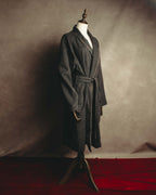 "BURBERRY LONDON" 00's-10's Check trimmed wool dressing gown