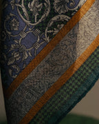 “Christian Dior” 90’s Botanical tapestry cotton scarf