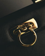 "Salvatore Ferragamo" 00's-10's Embossed leather top-handle bag