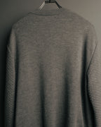 “Salvatore Ferragamo” 90’s-00’s Reversible silk panel wool cardigan