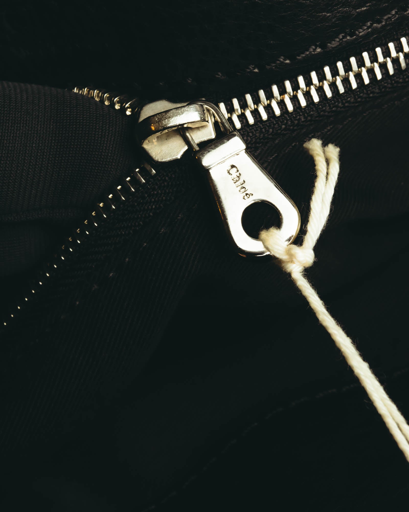 "Chloé" 00's Grained leather satchel bag