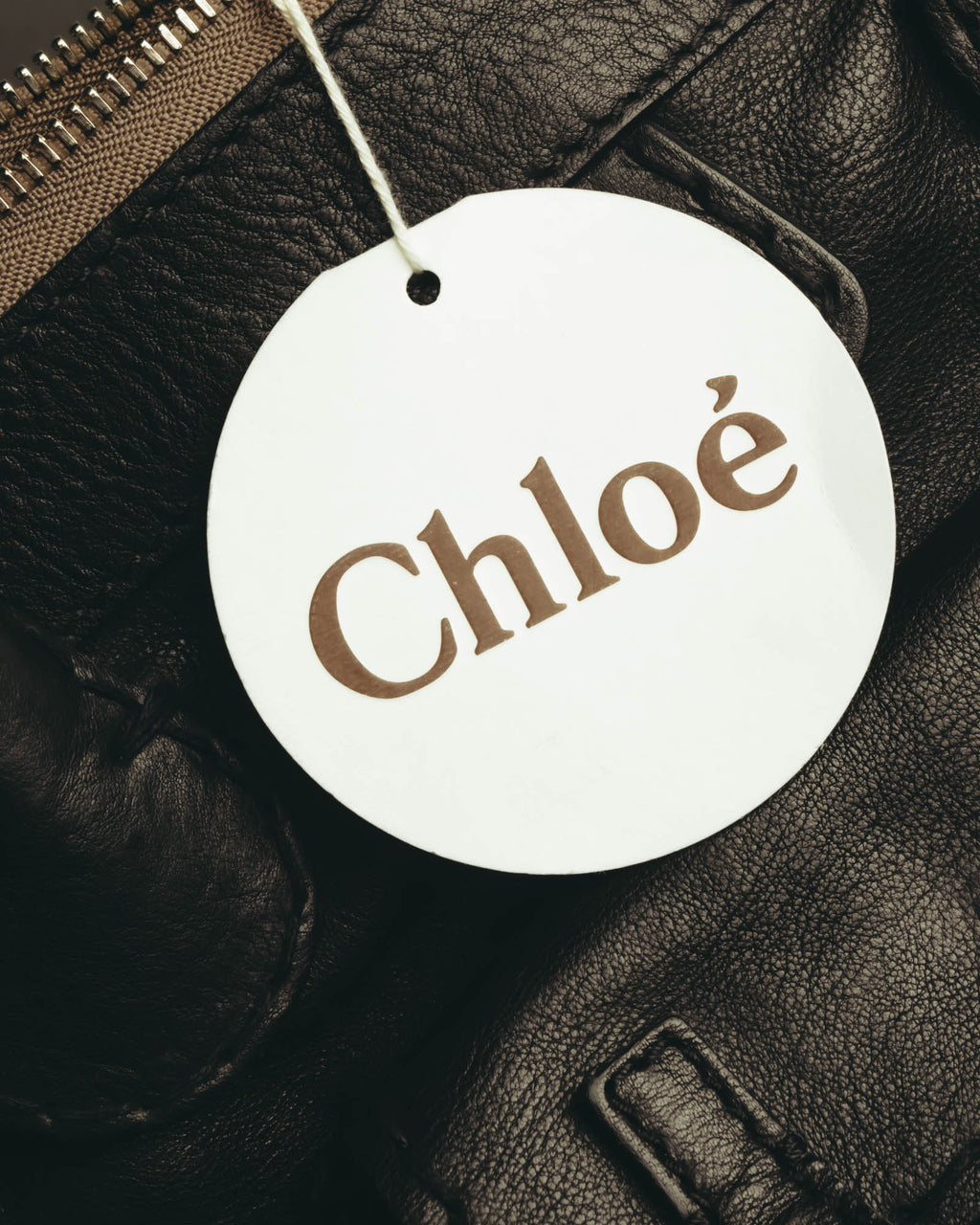 "Chloé" 00's Grained leather satchel bag