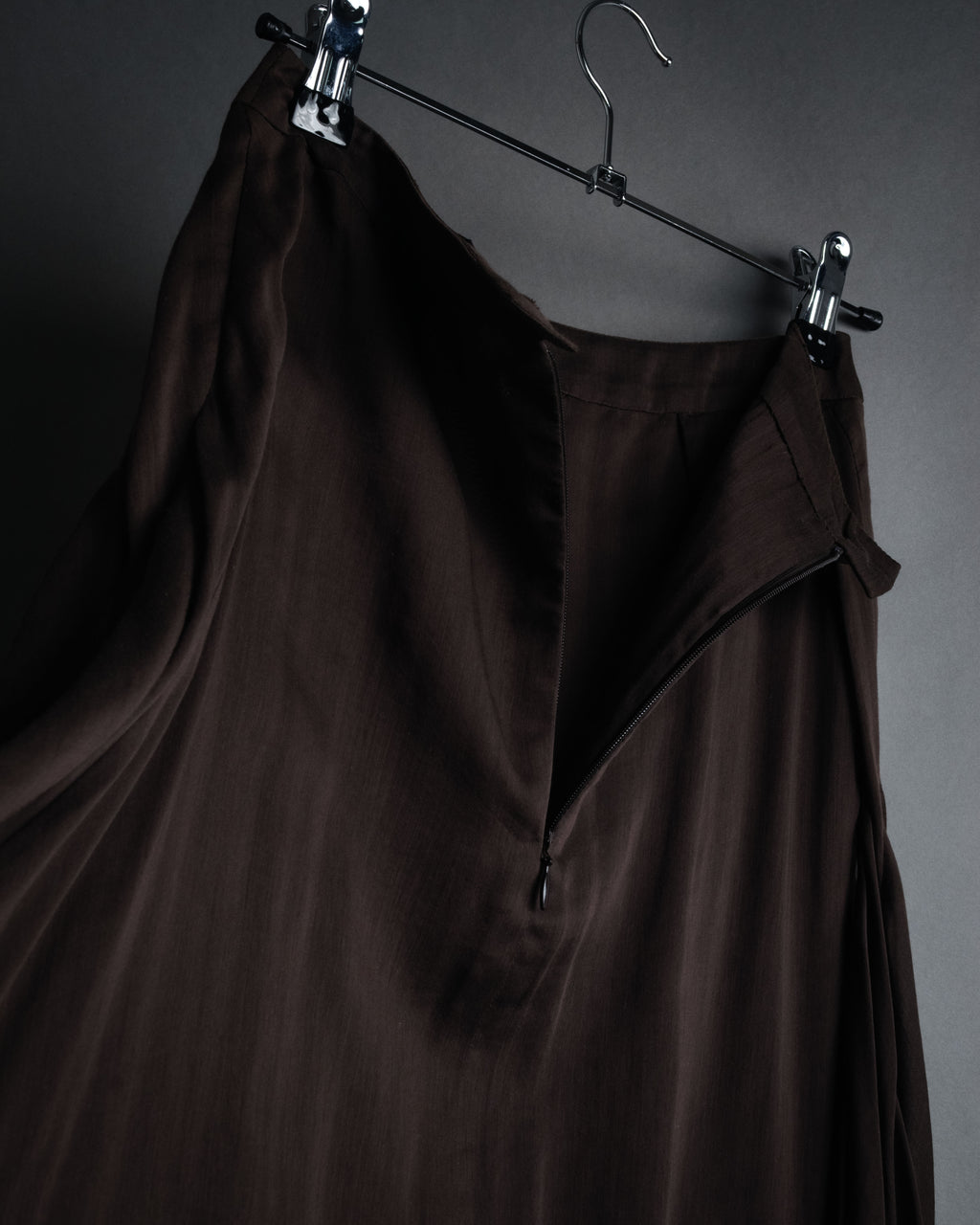 -SPECIAL- “CHANEL”90’s asymmetrical draped long skirt