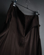 -SPECIAL- “CHANEL”90’s asymmetrical draped long skirt