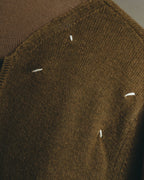 "Maison Margiela" 2017SS Paneled side button knit pullover