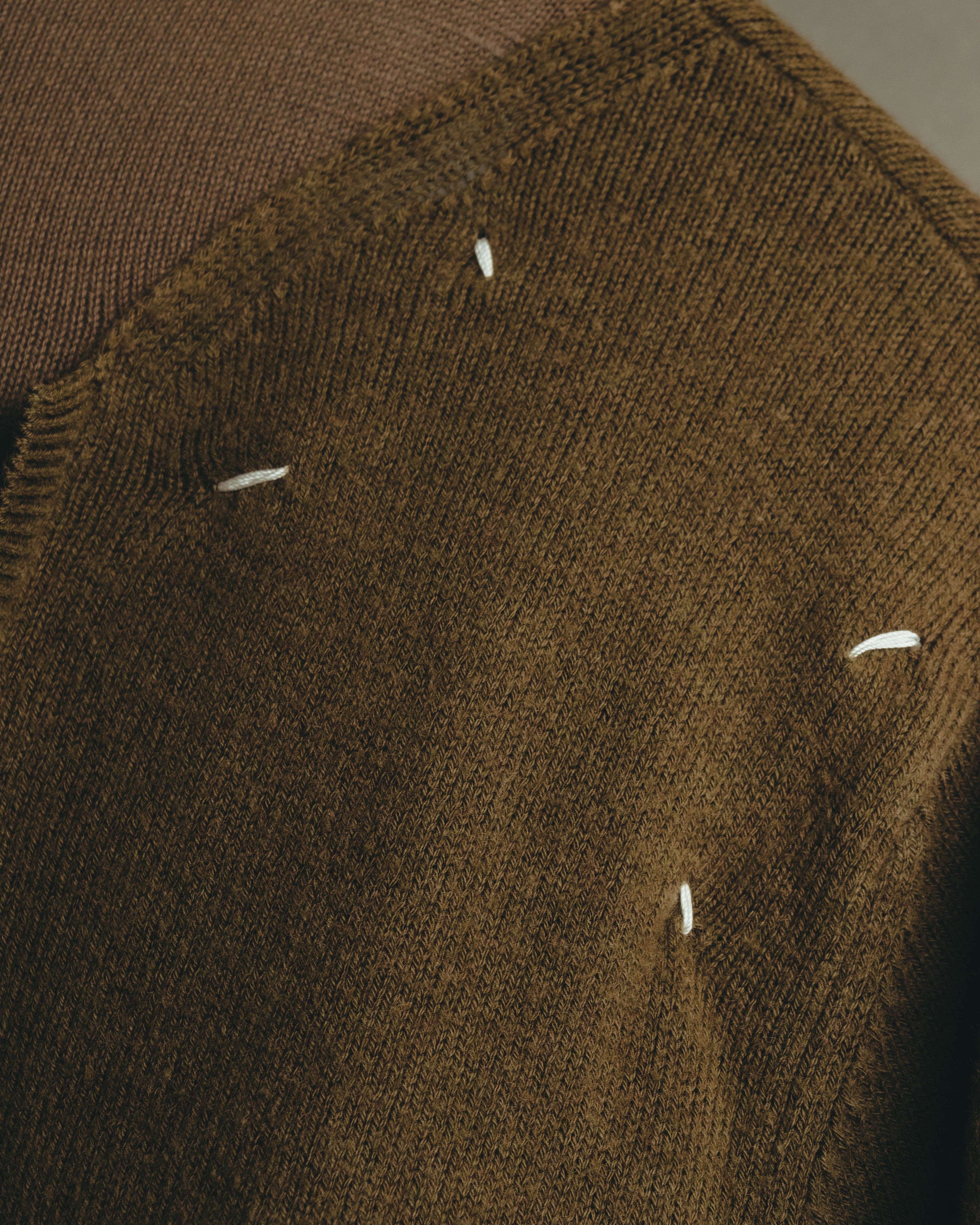 "Maison Margiela" 2017SS Paneled side button knit pullover