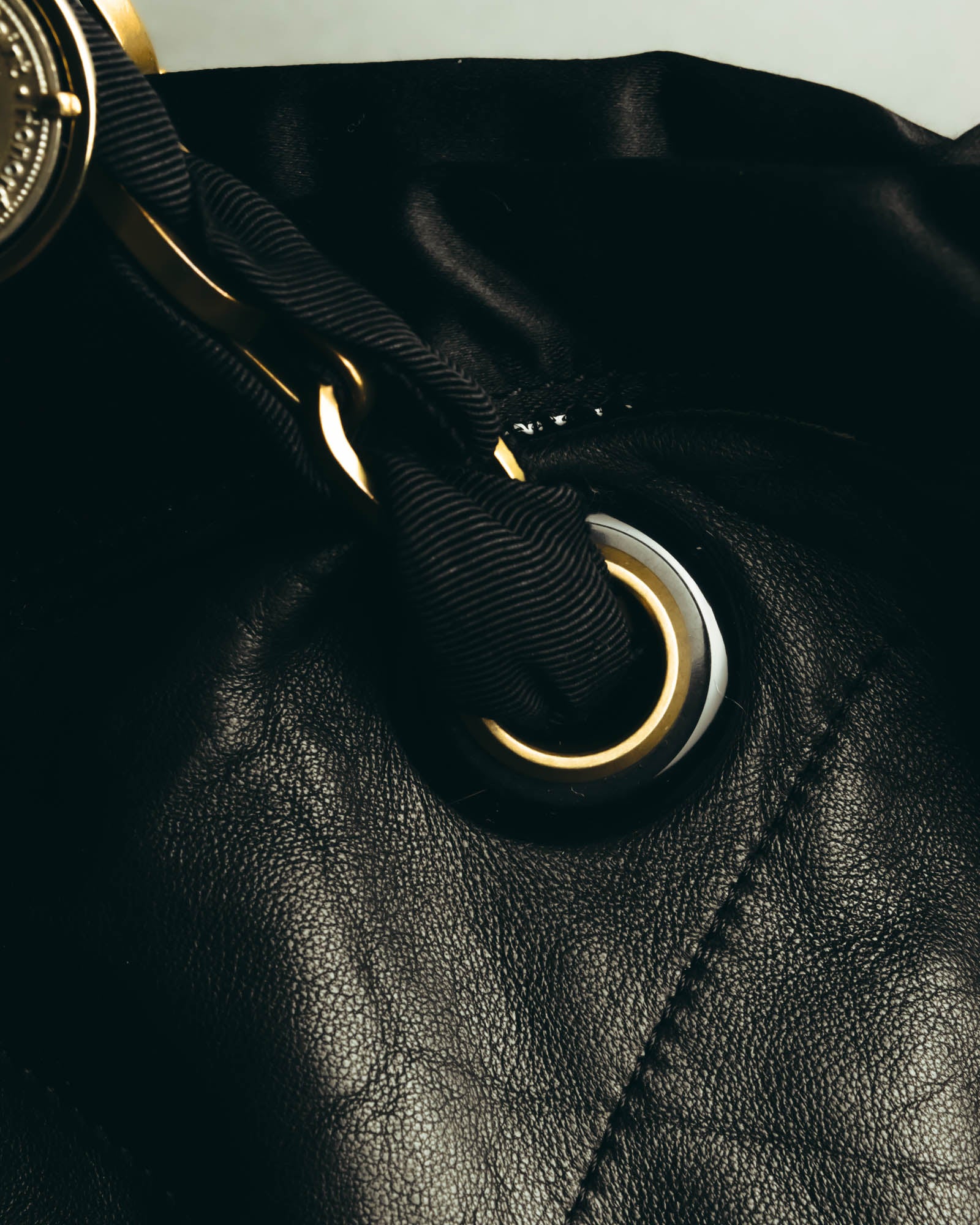 "LANVIN" 00's-10's Quilted leather shoulder bag