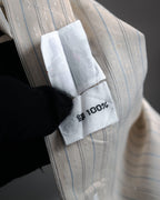 “Christian Dior” 90’s Dobby striped dress shirt