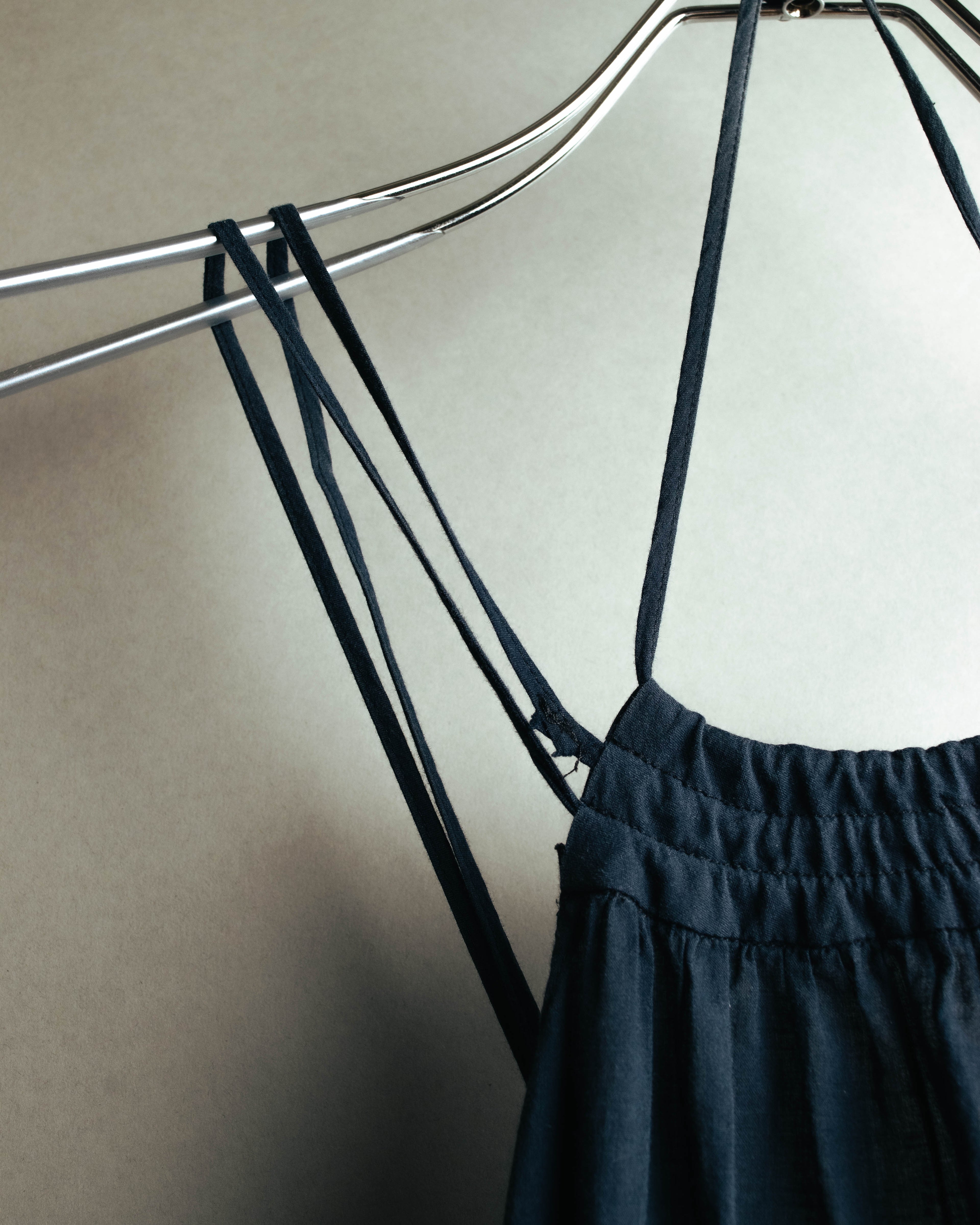 "Veronique Branquinho" 90's-00's Lightweight cotton strappy maxi dress