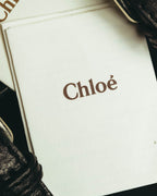 "Chloé" 00's Grained leather satchel bag