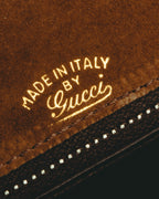 –SPECIAL– "GUCCI" 70's Classic horsebit shoulder bag