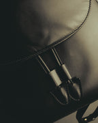 "CELINE" Late 80's-90's Teardrop leather backpack