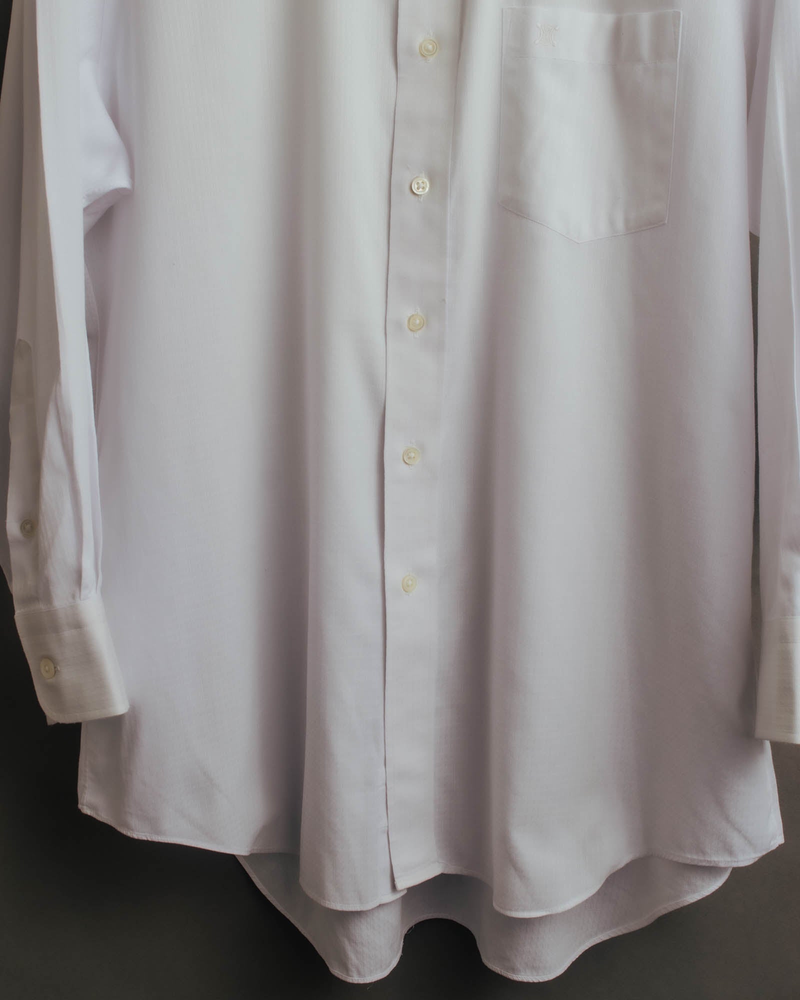 "CELINE" 90's-00's Textured long sleeve dress shirt