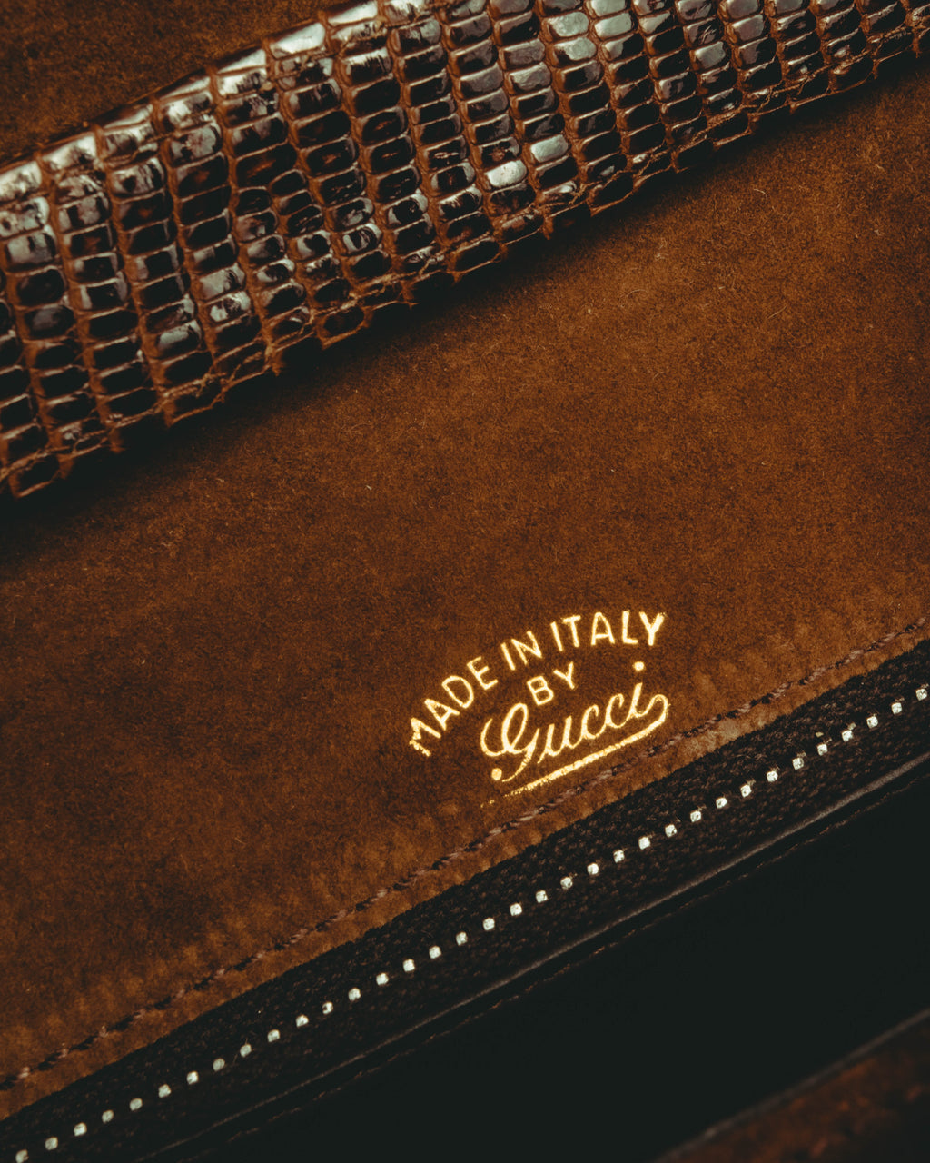 –SPECIAL– "GUCCI" 70's Classic horsebit shoulder bag