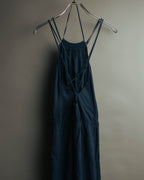 "Veronique Branquinho" 90's-00's Lightweight cotton strappy maxi dress