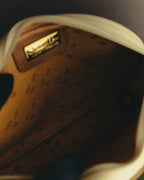 "Christian Dior" 70's-80's Classic canvas leather shoulder bag