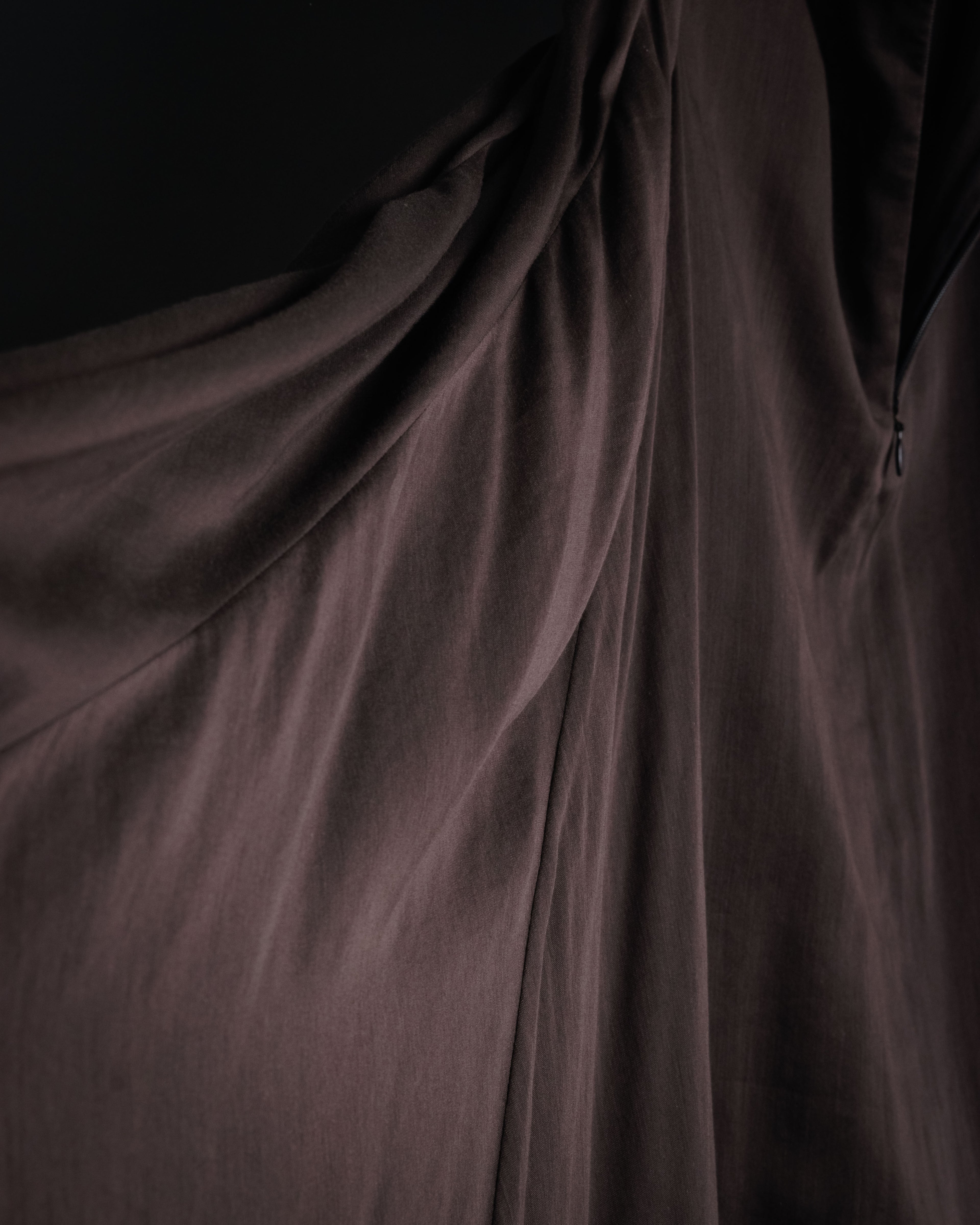 -SPECIAL- “CHANEL”90’s asymmetrical draped long skirt