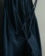 "Veronique Branquinho" 90's-00's Lightweight cotton strappy maxi dress