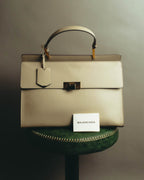 "BALENCIAGA" 2010's Structured leather top handle bag