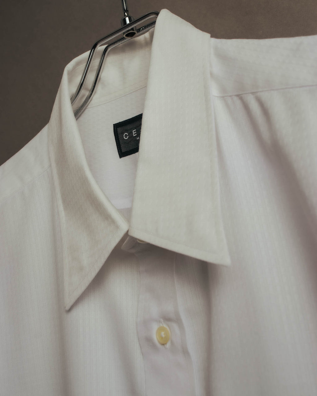 "CELINE" 90's-00's Textured long sleeve dress shirt