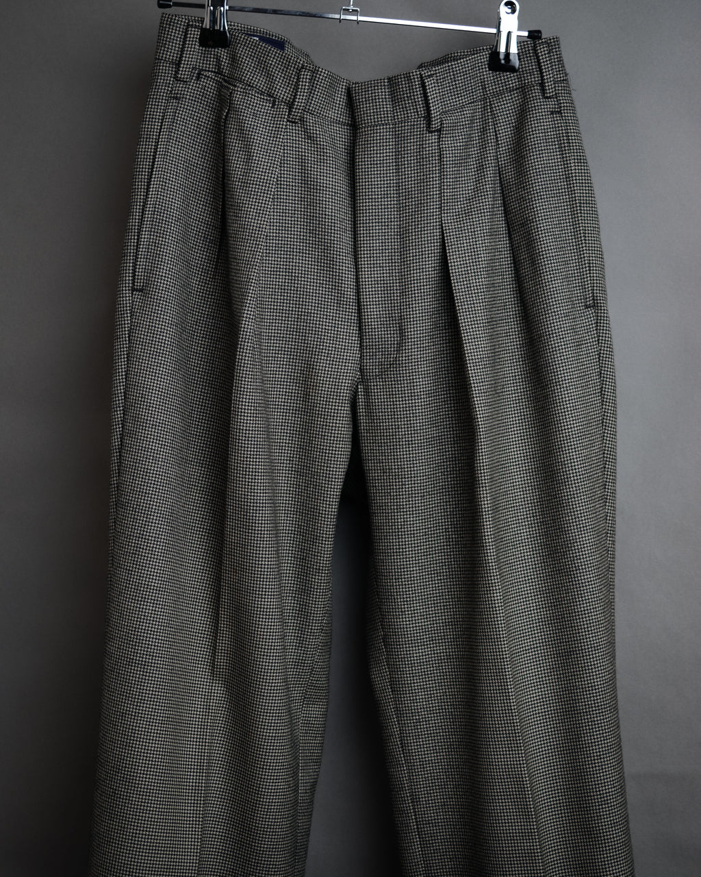“Polo by Ralph Lauren” 90’s Houndstooth two tuck wool trousers