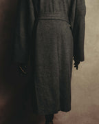 "BURBERRY LONDON" 00's-10's Check trimmed wool dressing gown