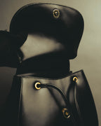 "CELINE" Late 80's-90's Teardrop leather backpack