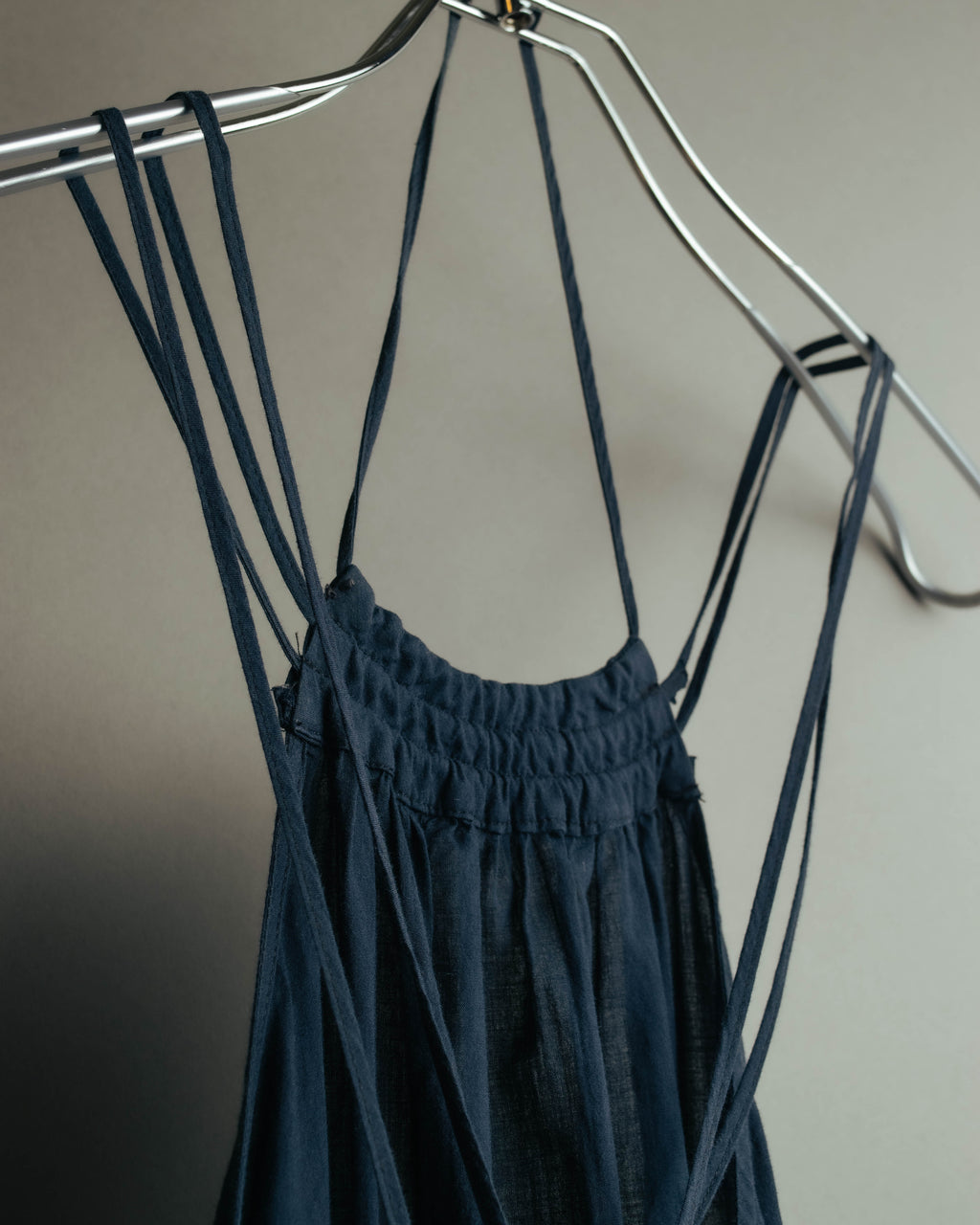 "Veronique Branquinho" 90's-00's Lightweight cotton strappy maxi dress