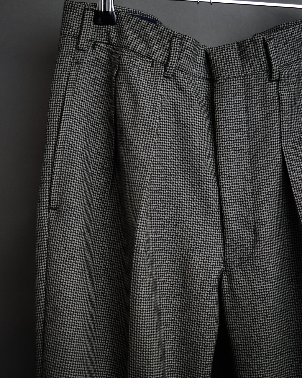 “Polo by Ralph Lauren” 90’s Houndstooth two tuck wool trousers