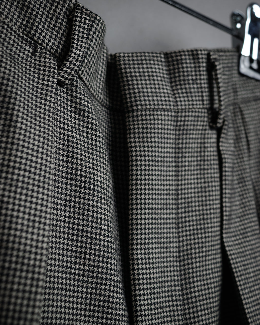 “Polo by Ralph Lauren” 90’s Houndstooth two tuck wool trousers