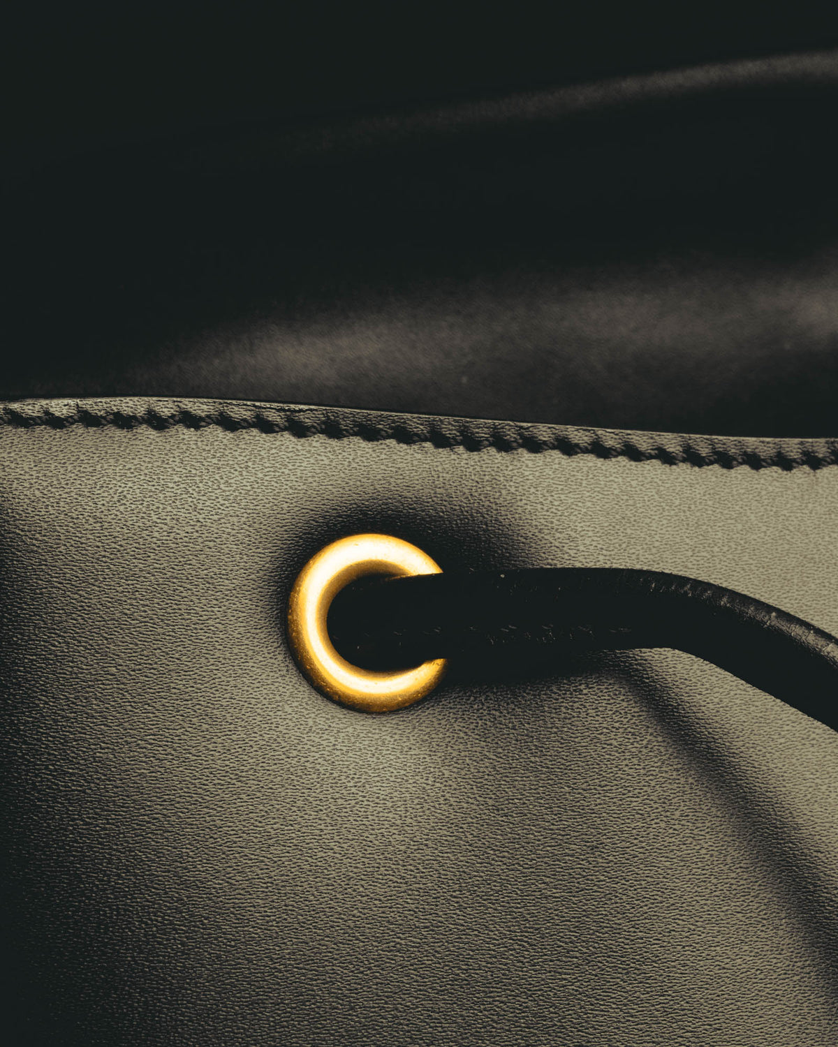 "CELINE" Late 80's-90's Teardrop leather backpack