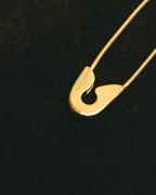 “Maison Margiela” 2020’s gold-tone crystal floral safety-pin brooch