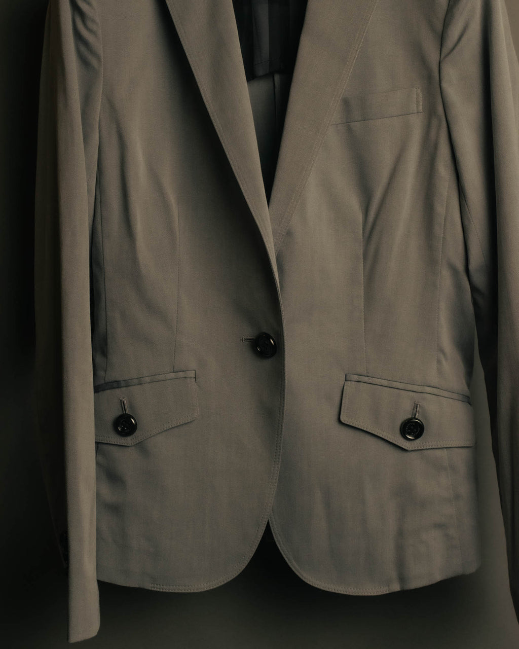“BURBERRY LONDON” 2000’s Tailored light grey pants suit