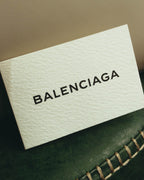 "BALENCIAGA" 2010's Structured leather top handle bag