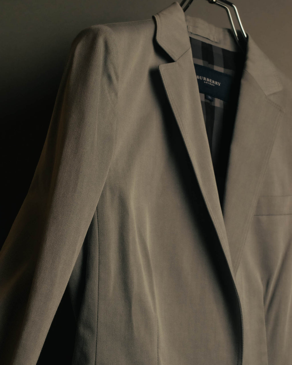 “BURBERRY LONDON” 2000’s Tailored light grey pants suit