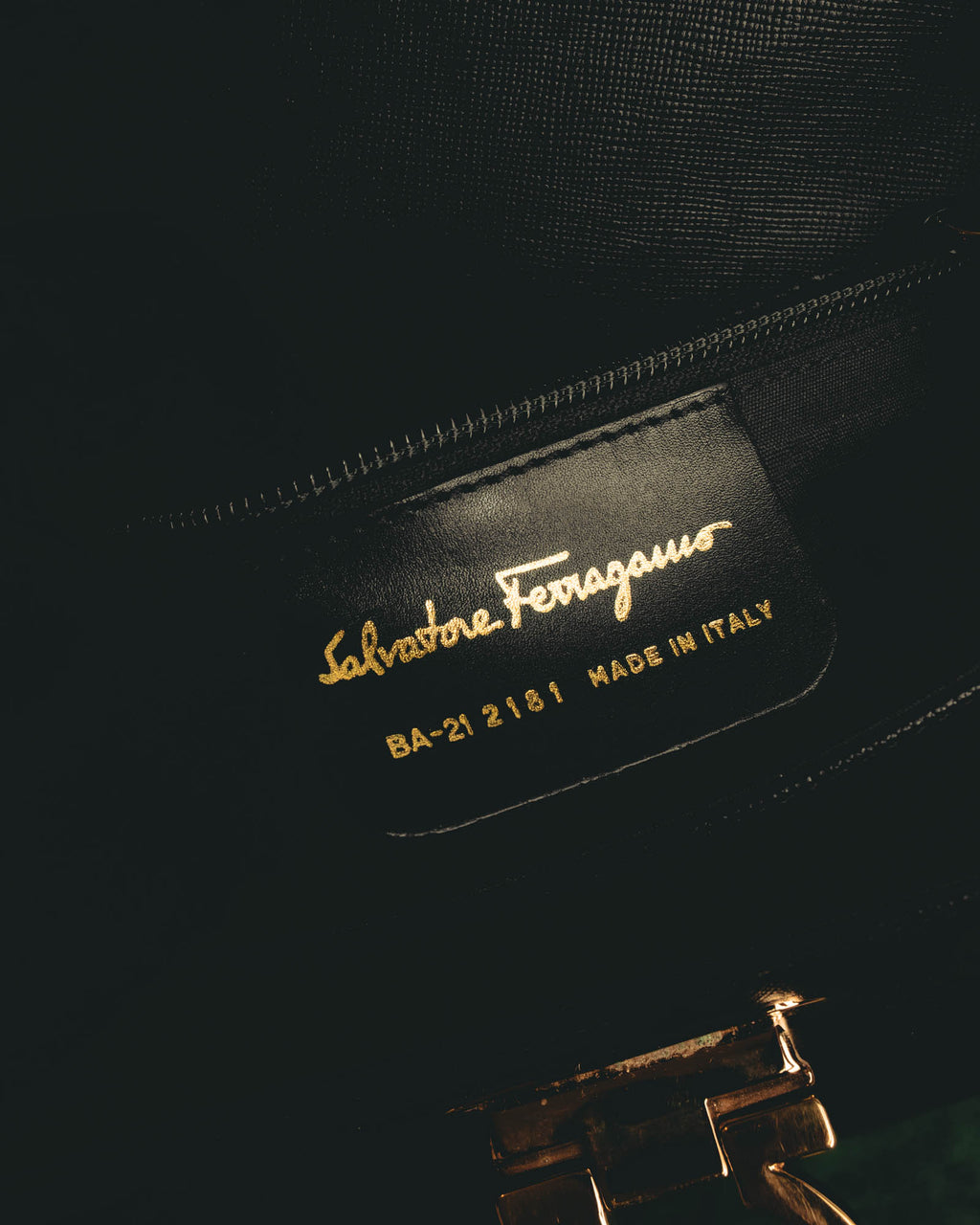 "Salvatore Ferragamo" 00's-10's Embossed leather top-handle bag