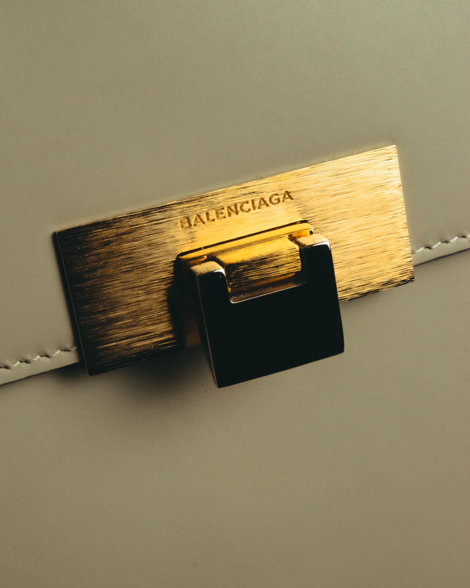 "BALENCIAGA" 2010's Structured leather top handle bag