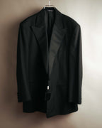 -SPECIAL- “FENDI” 90’s-00’s Peak lapel wool tuxedo tailored setup