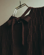 "CELINE" 90's-00's Soft angora blend kids knit sweater dress