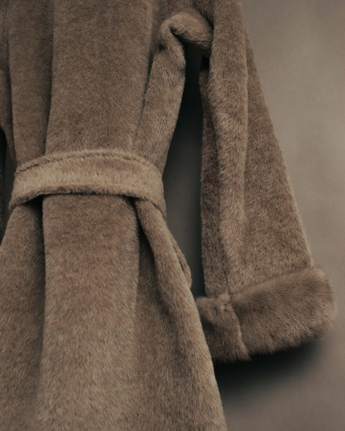 “Max Mara” 00’s-10’s Textured wool silk cashmere long coat